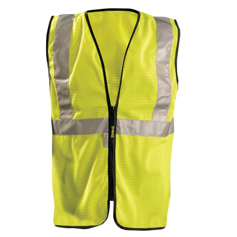 High Visibility Premium Mesh Standard Safety Vest Yellow